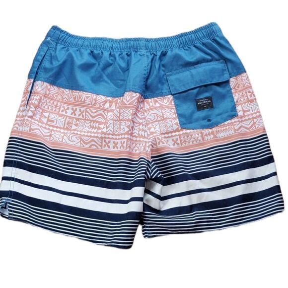 Quiksilver Blue and Pink Swim Trunks - Picture 2 of 5